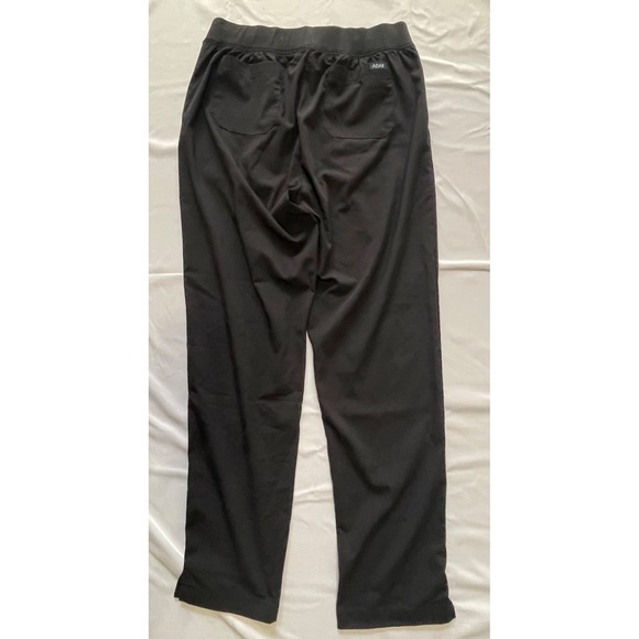 Adar Pro Woman's Scrub Pants Tailored Fit With Slits On Bottom, Black Size-Large - Picture 3 of 15